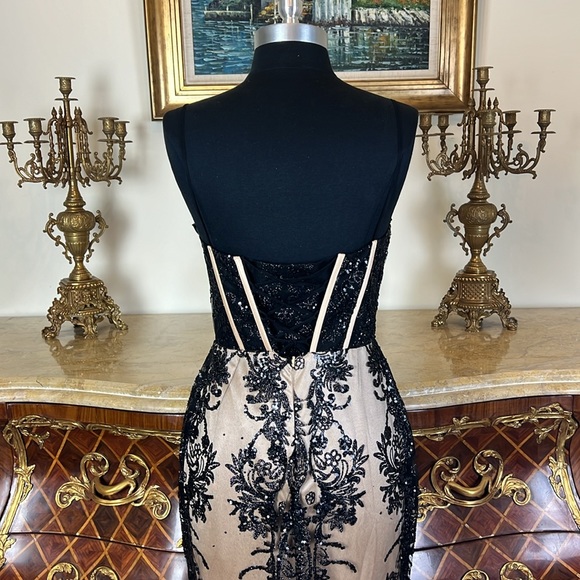 Women’s Formal glitter all over sequins prom evening dress - Picture 5 of 5